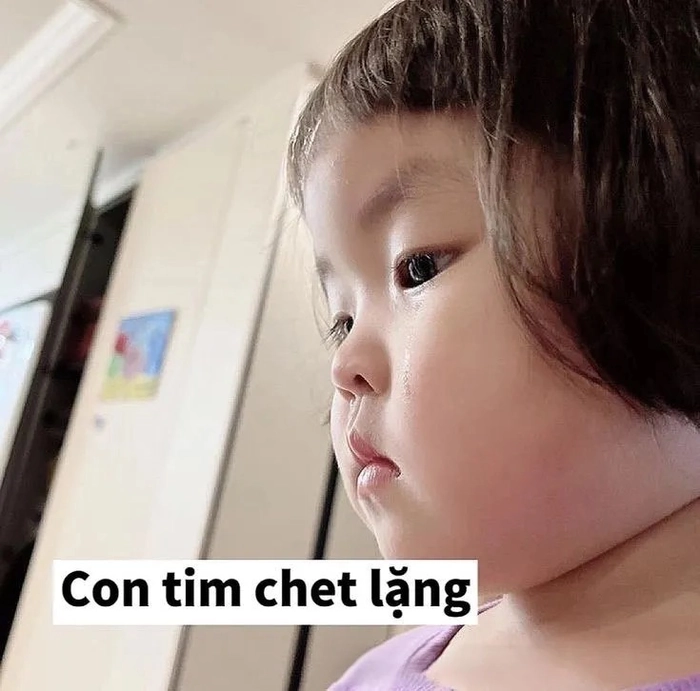 Meme em bé dễ thương ngọt ngào
