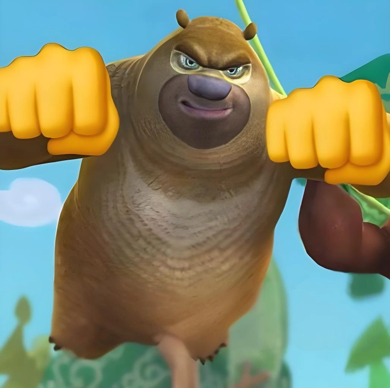 Meme gấu Boonie ngầu bá đạo