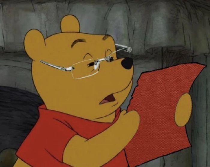 Meme gấu Pooh troll vui hài hước