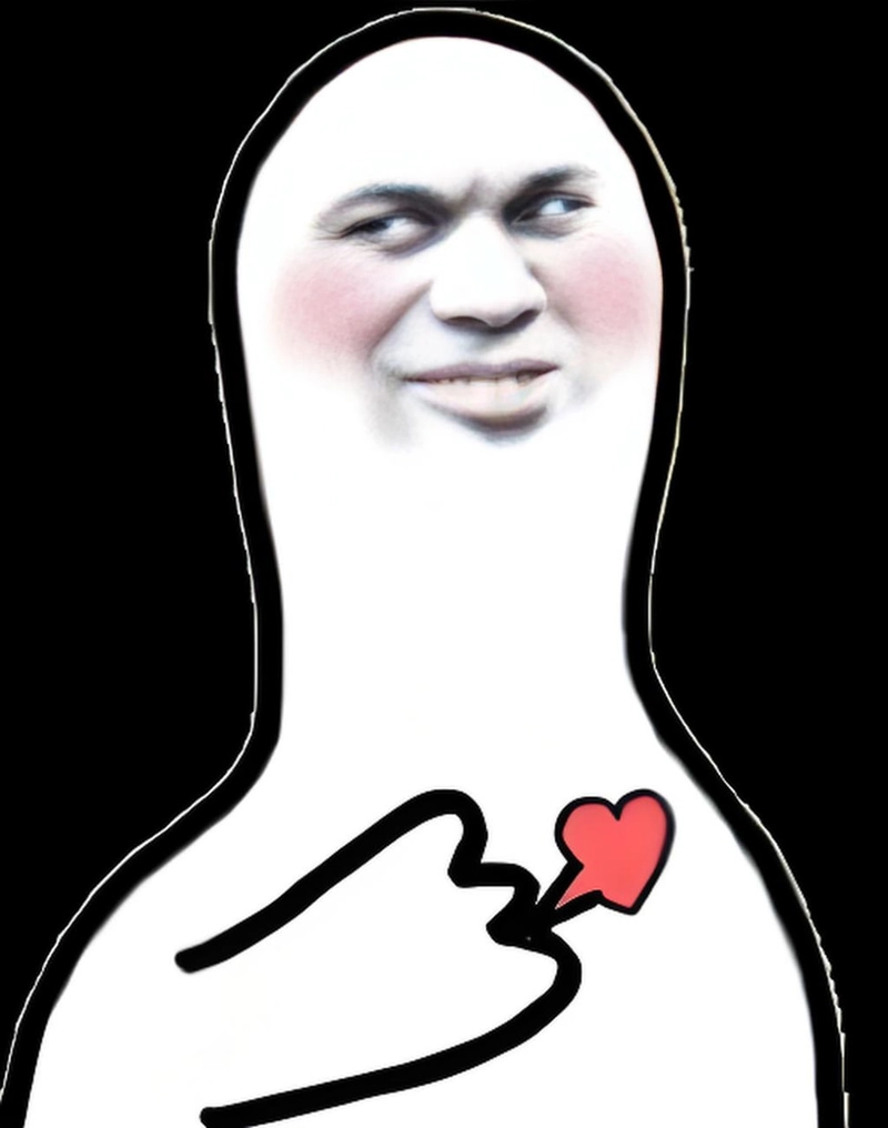 Meme gấu trúc bắn tim ngọt ngào