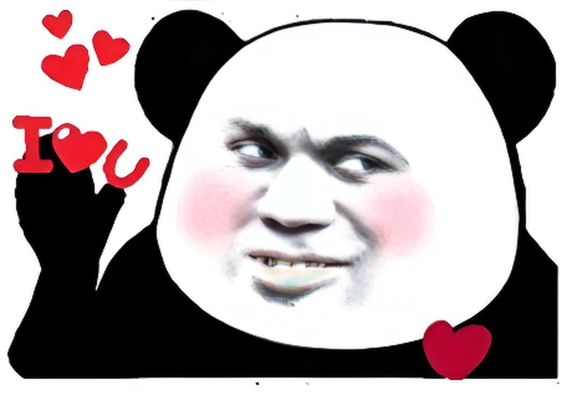 Meme gấu trúc bắn tim siêu lầy