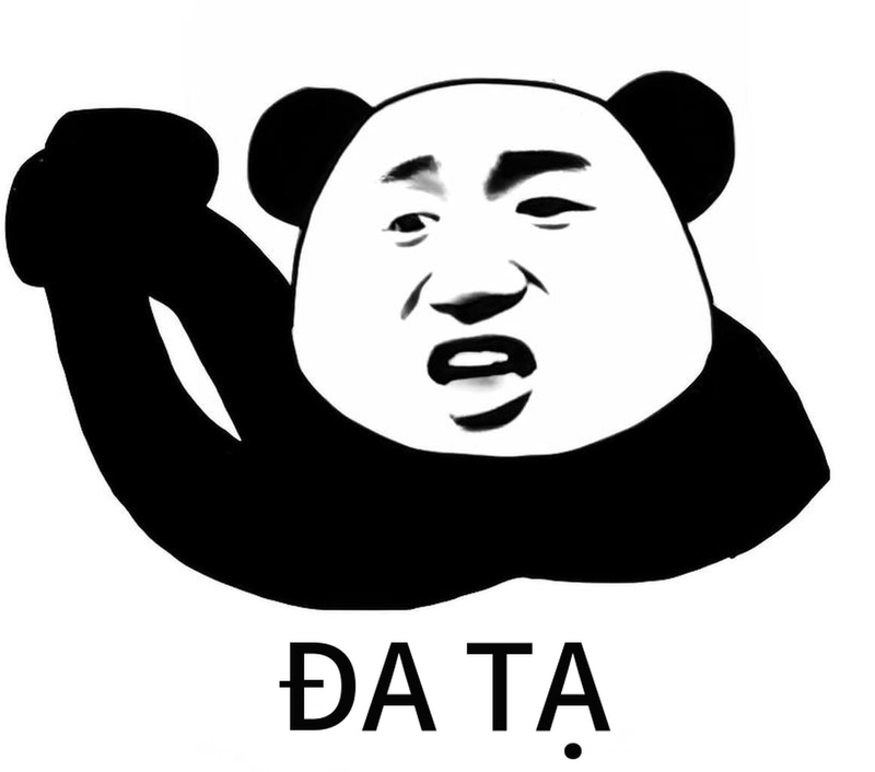 Meme gấu trúc đa tạ cực hài