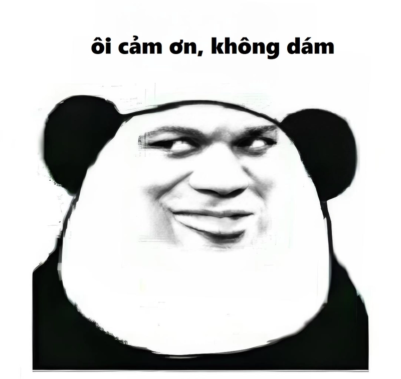 Meme gấu trúc đa tạ hài hước nhất
