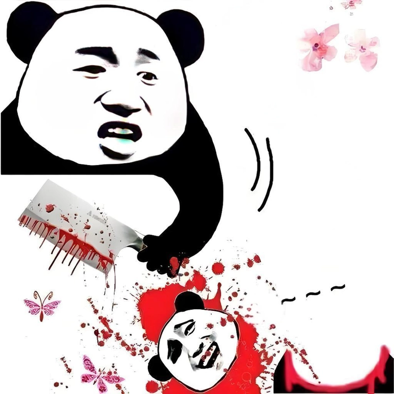 Meme gấu trúc kinh dị bá đạo