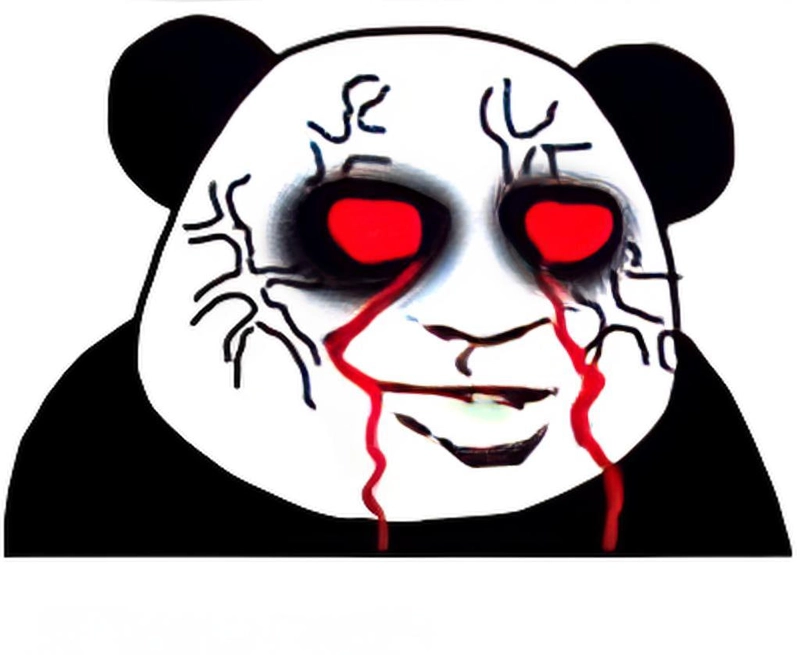 Meme gấu trúc kinh dị chế troll