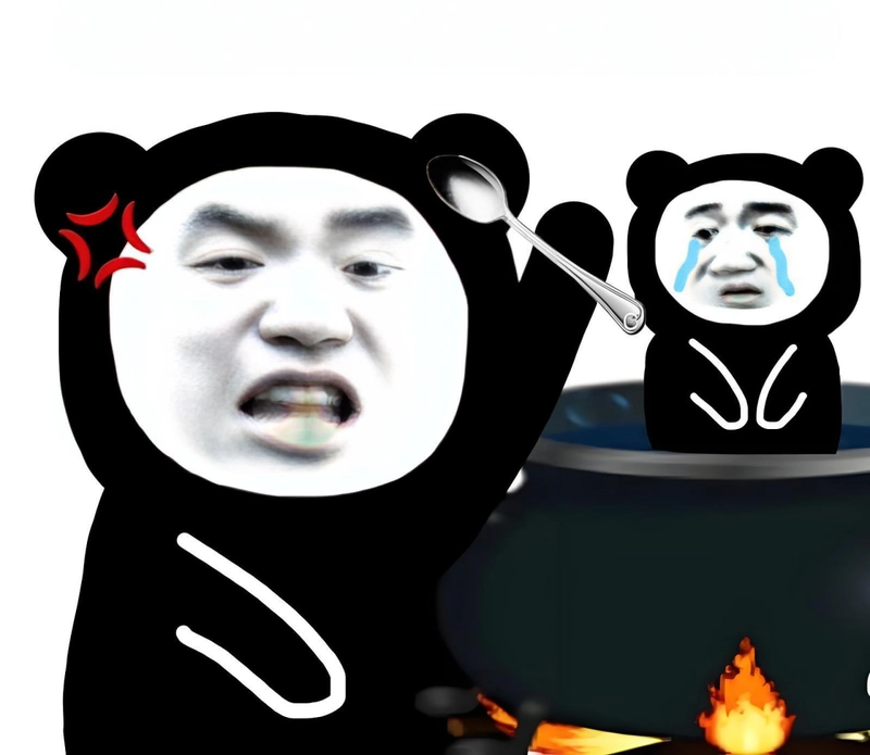 Meme gấu trúc kinh dị hài khó đỡ
