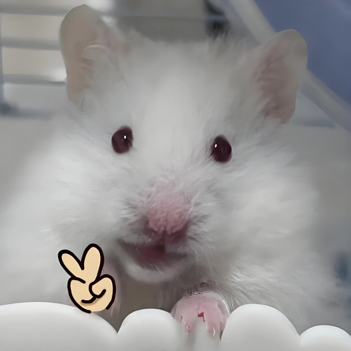Meme hamster cầm thánh giá vui nhộn