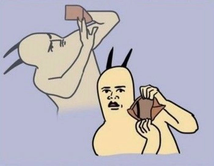 Meme hết tiền chất ngầu