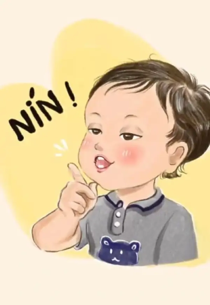 Meme nín em bé hot rần rần