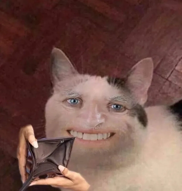 Meme ví hết tiền bá đạo