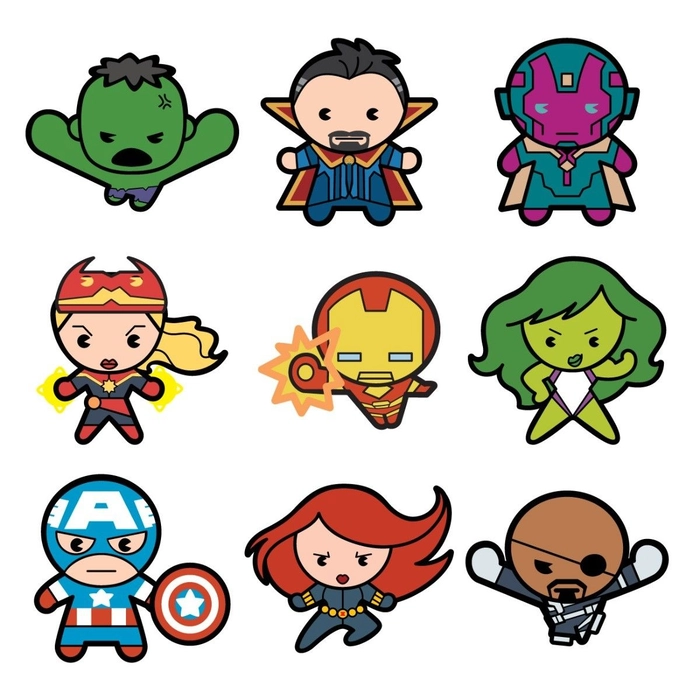 Siêu anh hùng Marvel chibi chất ngầu