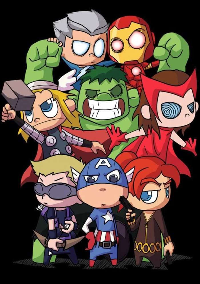 Siêu anh hùng Marvel chibi lầy lội