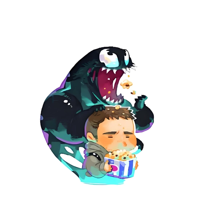 Venom chibi cute đáng yêu dễ thương