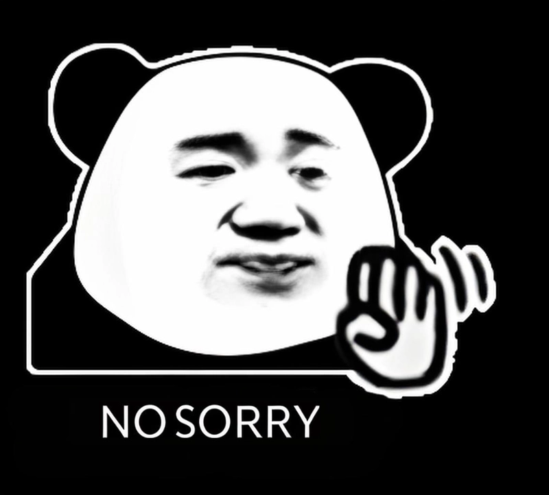 Xin lỗi meme gấu trúc bá đạo