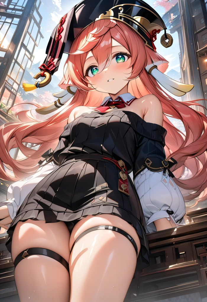 Yanfei fanart quyến rũ