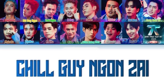 lời bài hát chill guys ngon zai