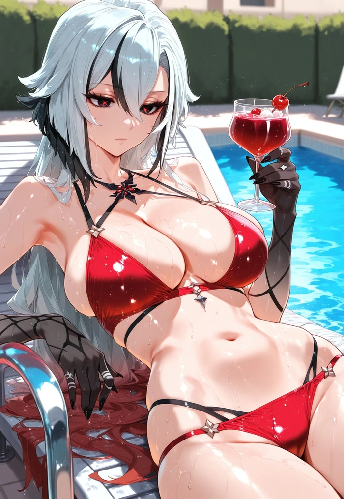 Ảnh Arlecchino bikini sắc nét