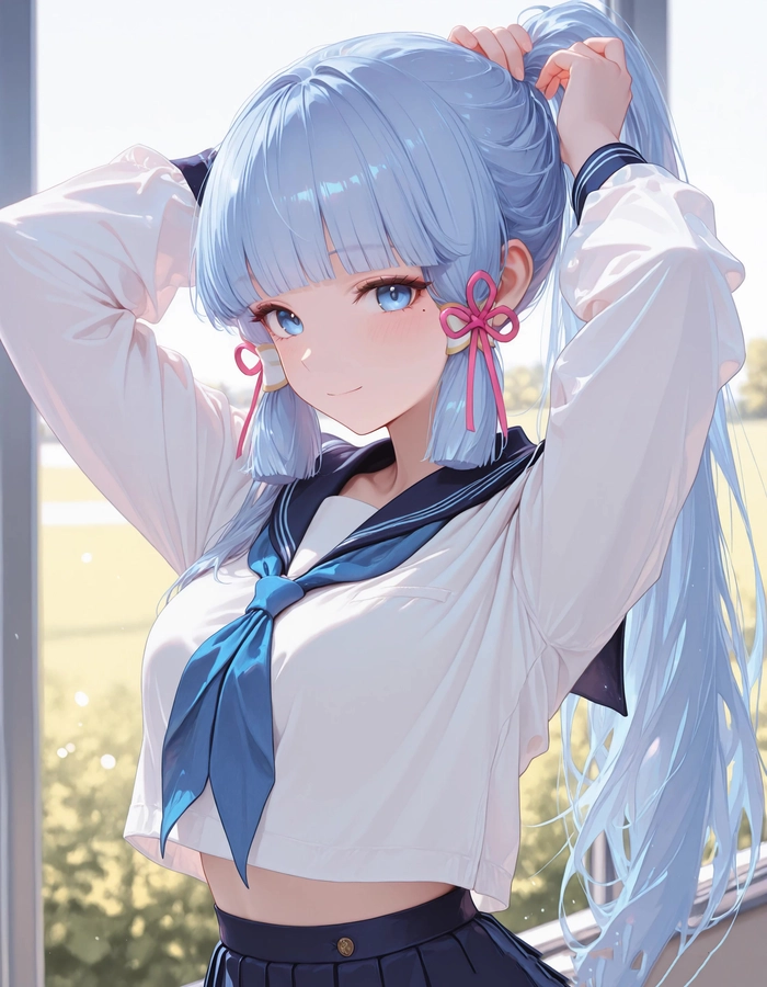 Ảnh Ayaka Kamisato cuốn hút