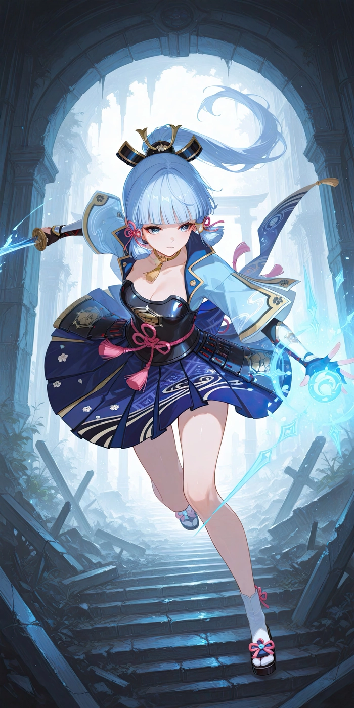 Ảnh Ayaka Kamisato lạnh lùng