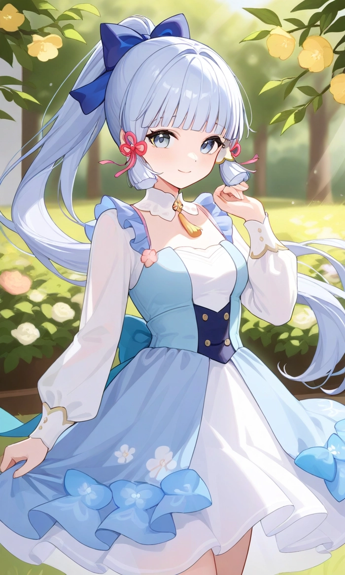 Ảnh Ayaka Kamisato nền đẹp