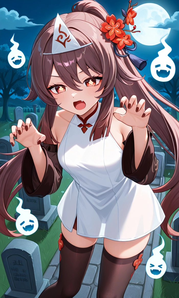 Ảnh Genshin Impact HuTao lung linh