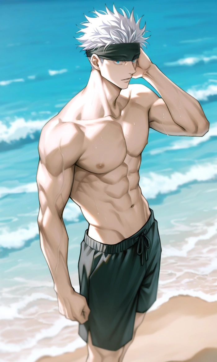 Ảnh Gojo Satoru manga đẹp trai
