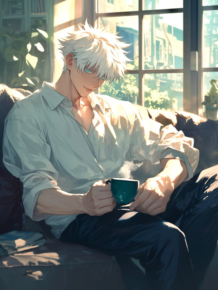 Ảnh Gojo Satoru manga ngầu lòi