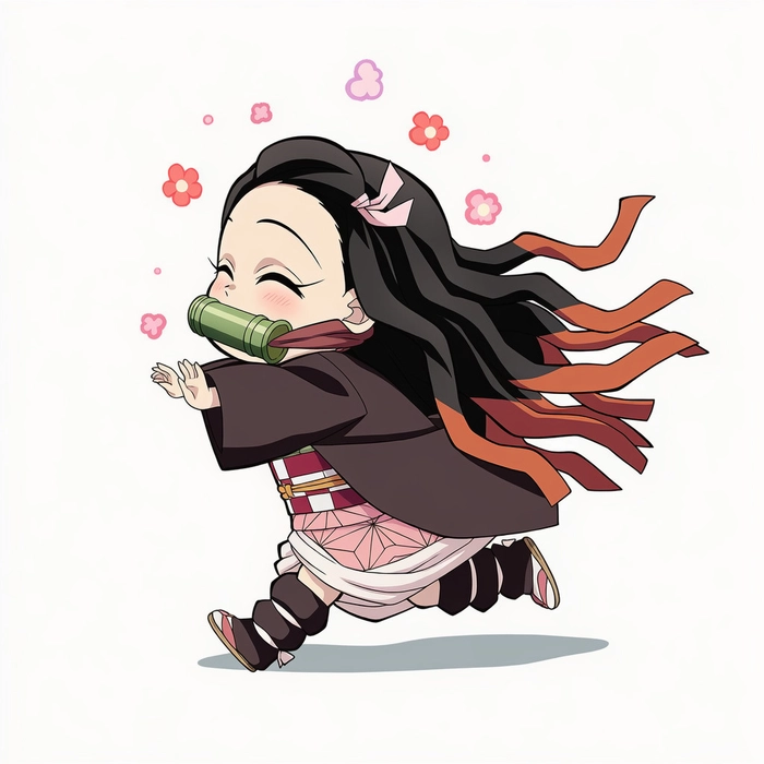 Ảnh Nezuko chibi cute dễ thương