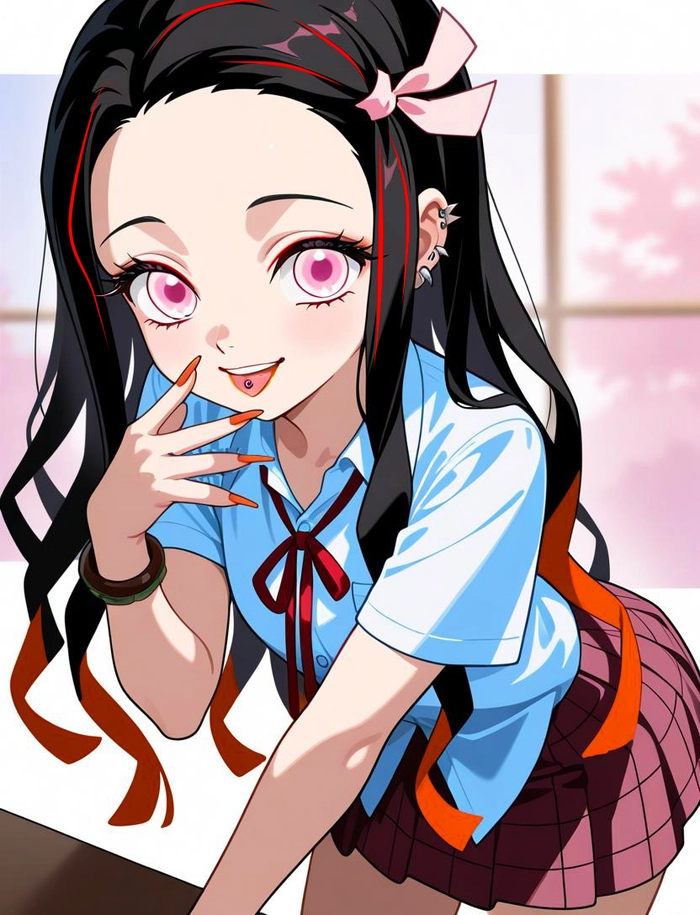 Ảnh Nezuko chibi cute ngộ nghĩnh