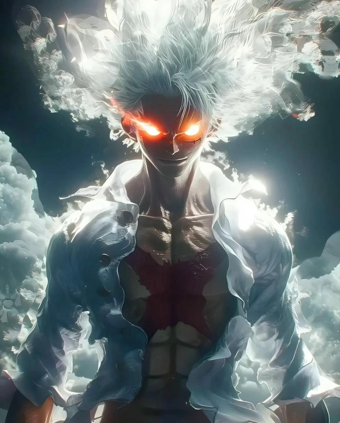 Ảnh anime Luffy Gear 5 đẹp