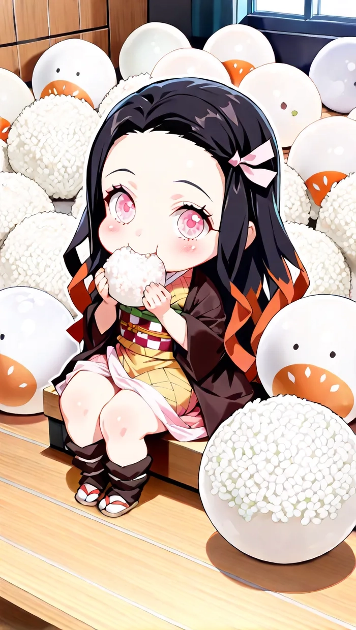 Ảnh anime cute Nezuko Thanh Gươm Diệt Quỷ