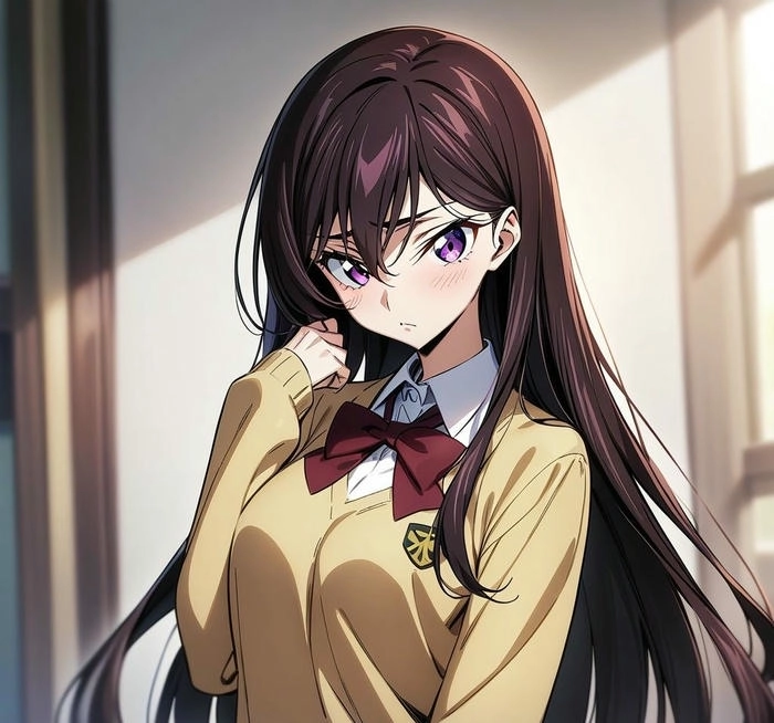 Ảnh anime nữ học sinh cute nhẹ nhàng