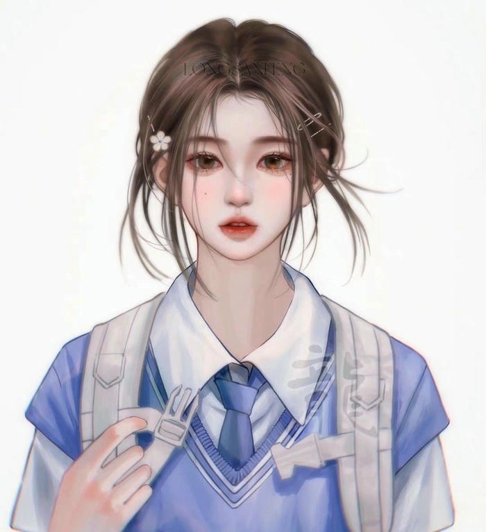 Ảnh anime nữ học sinh xinh xắn