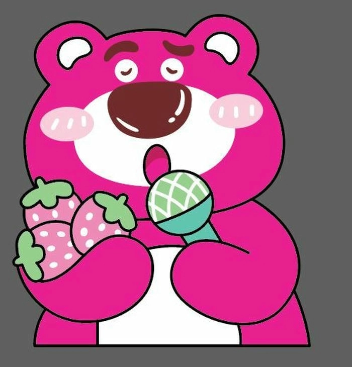 Ảnh gấu Dâu làm hình nền