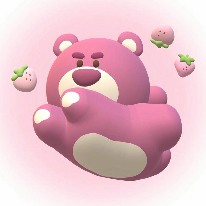 Ảnh gấu hồng Lotso đáng yêu