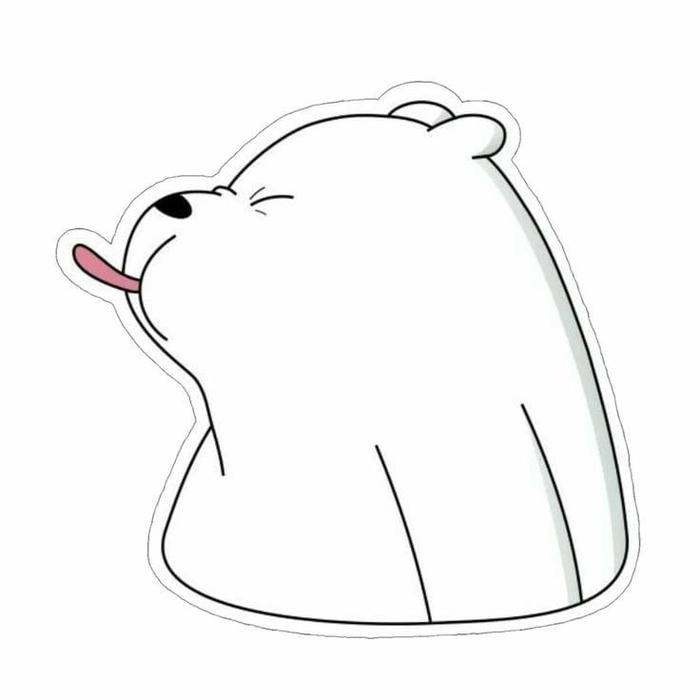 Ảnh gấu trắng chibi đáng yêu