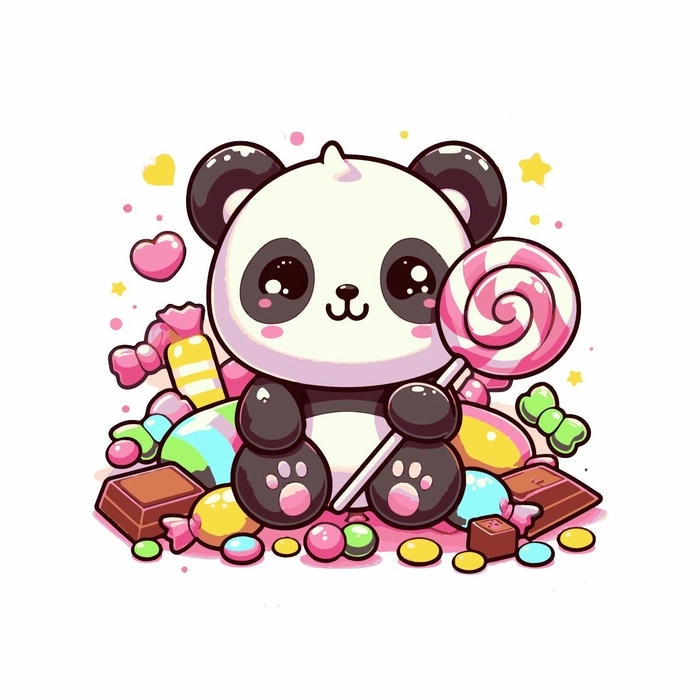 Ảnh gấu trúc chibi ngộ nghĩnh