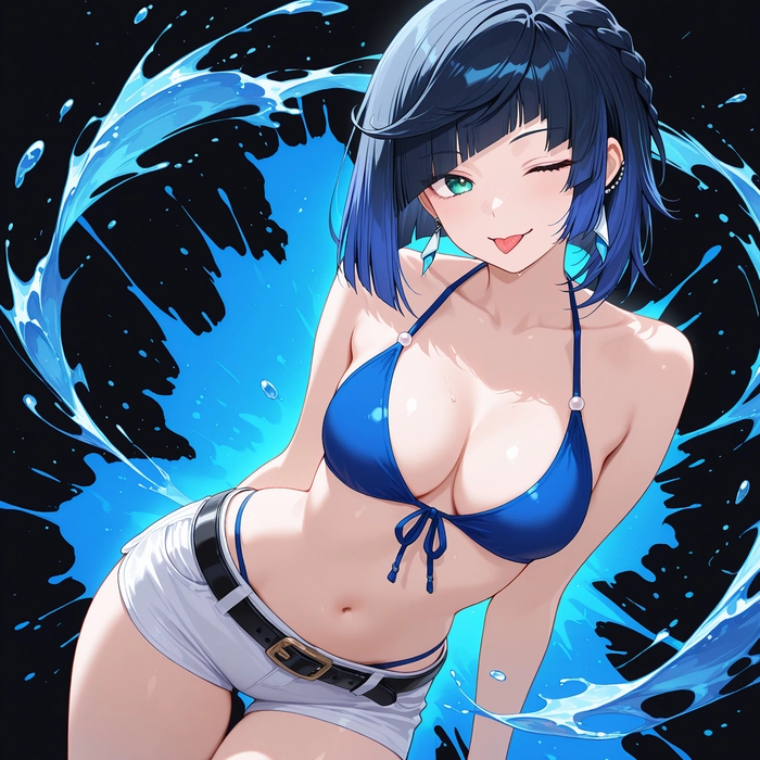 Anime Yelan Genshin quyến rũ