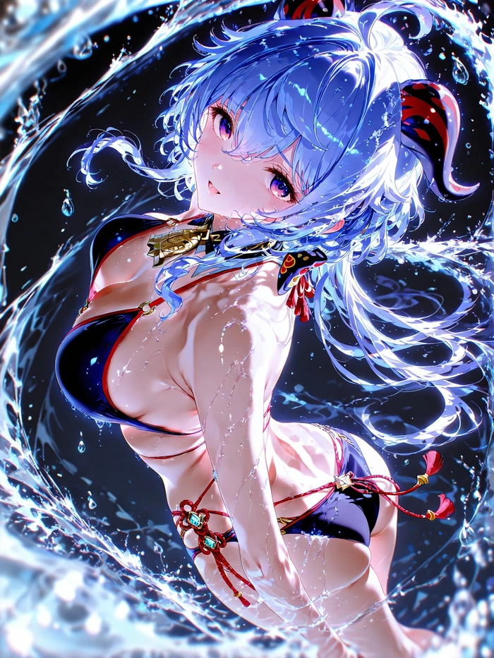 Ganyu Genshin Impact bikini gợi cảm