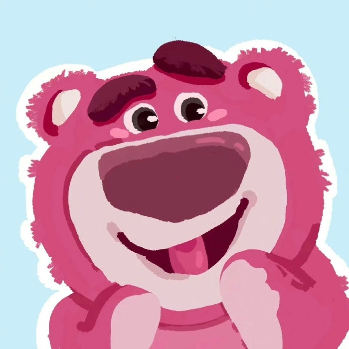 Gấu Dâu Lotso hồng cute
