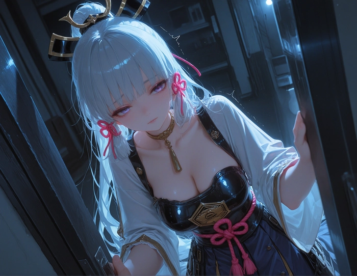 Hình Ayaka Kamisato nghệ thuật