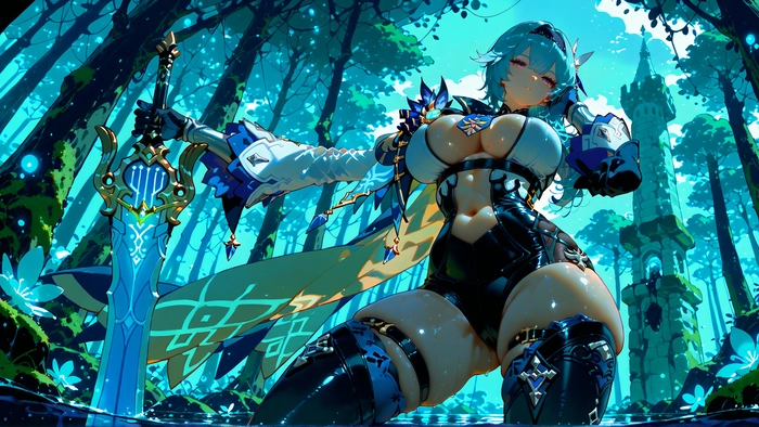 Hình Eula đẹp trong Genshin Impact