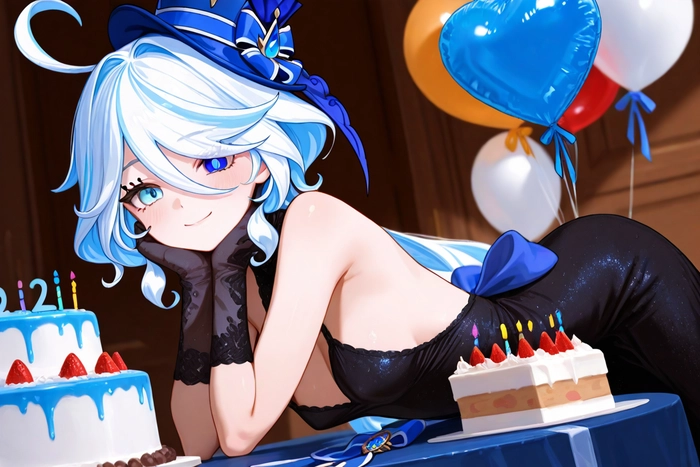 Hình Furina Genshin dịu dàng