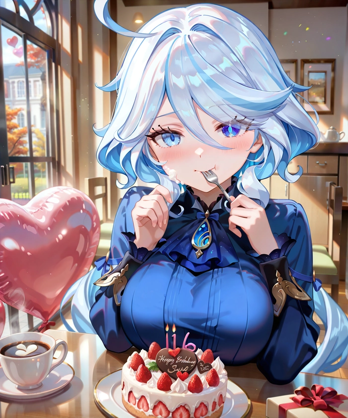 Hình Furina Genshin tinh tế