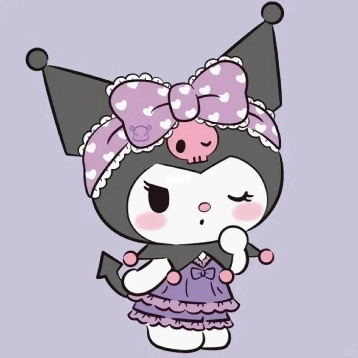 Hình Kuromi anime cute đầy sức sống