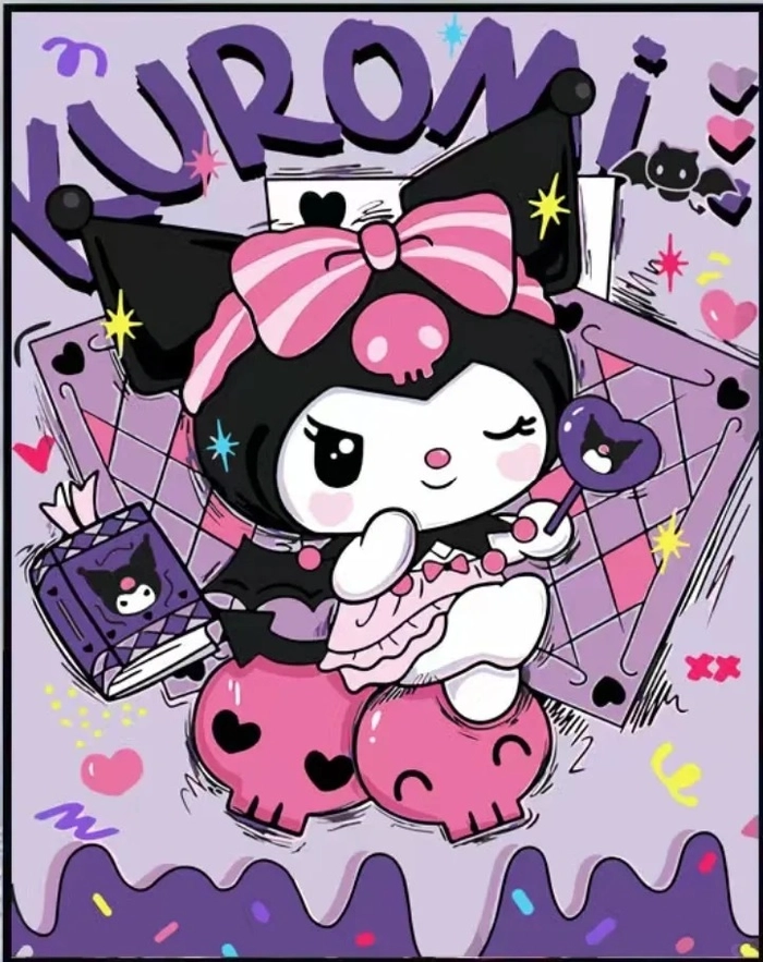 Hình Kuromi anime đáng yêu khó cưỡng