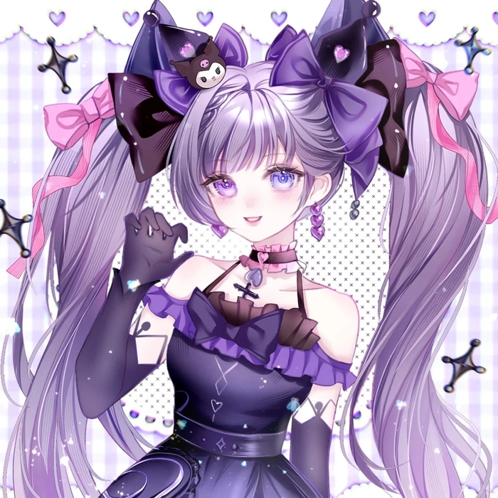 Hình Kuromi anime phong cách ngầu độc đáo