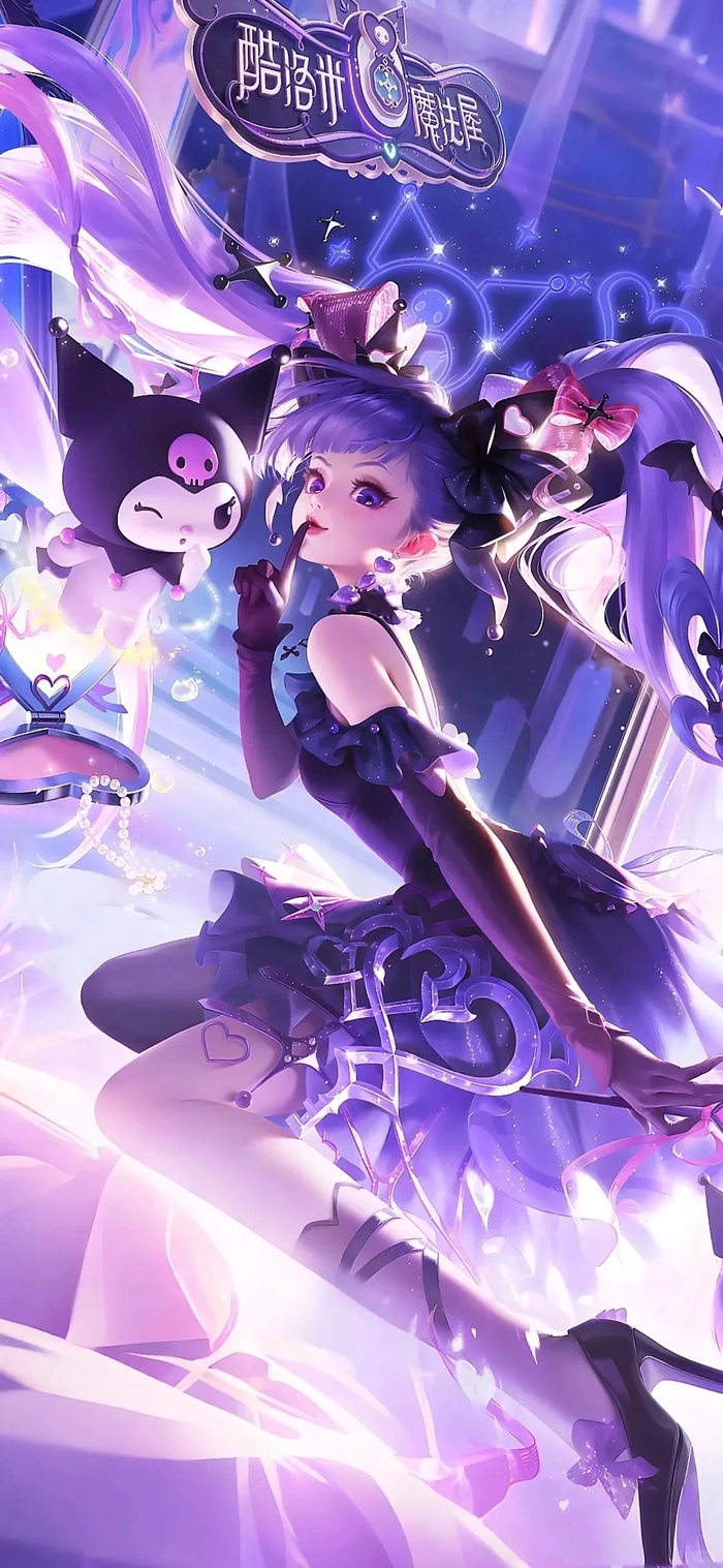 Hình Kuromi cute anime đáng yêu hết mức