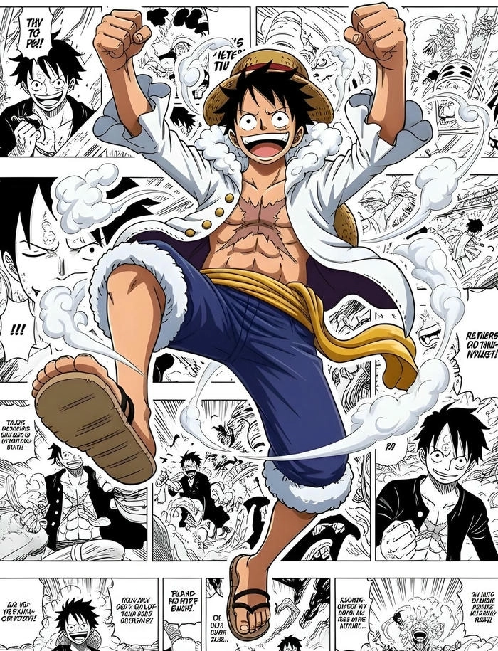Hình Luffy ngầu lòi