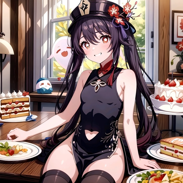 Hình ảnh Genshin Impact HuTao đầy mê hoặc